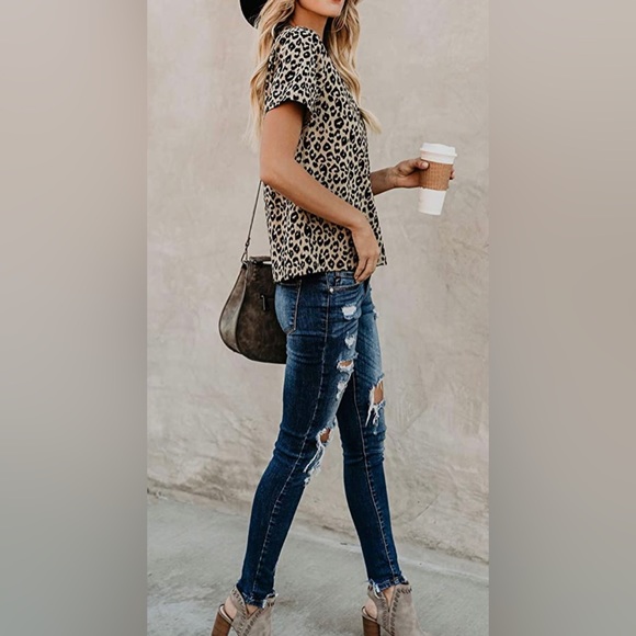 Blooming Jelly “Call of the Wild” leopard print tee US L - Picture 2 of 9